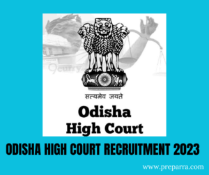 Odisha high court recruitment 