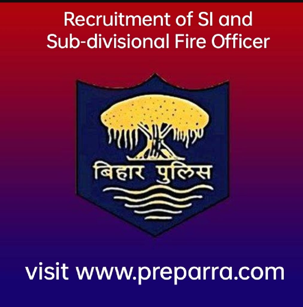 Bihar Police Recruitment notification details 2023.