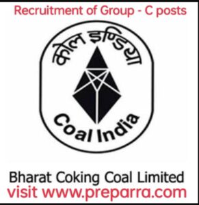 BCCL RECRUITMENT OF GROUP - C POSTS 2023.