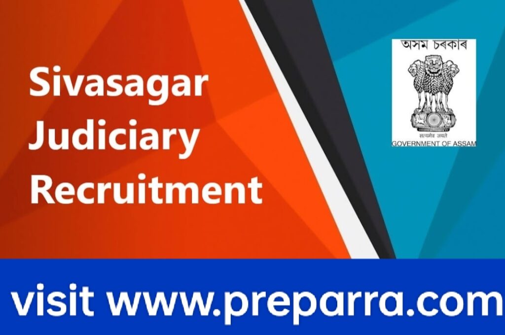 Sivsagar Judiciary Recruitment notification details 2023.