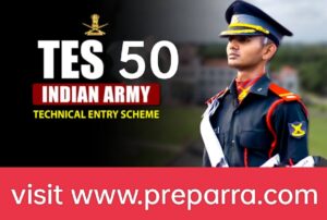 Indian Army TES 50 Recruitment notification details.