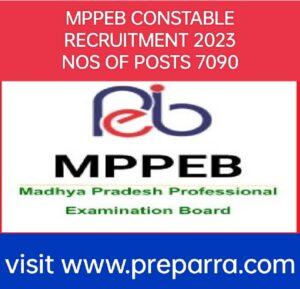 MPPEB CONSTABLE RECRUITMENT NOTIFICATION DETAILS.