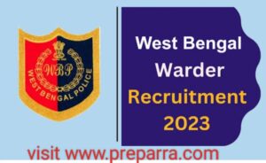 West Bengal Police Warder Recruitment Notification Details.
