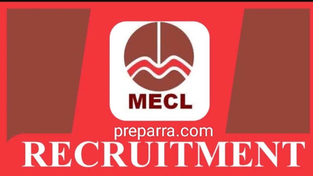 MECL recruitment notification details.