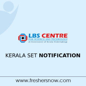Kerala SET Notification 2024