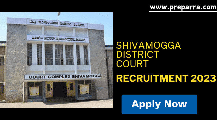 Shivamogga District Court Recruitment 2023