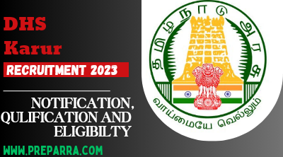 DHS Karur Recruitment 2023 Notification