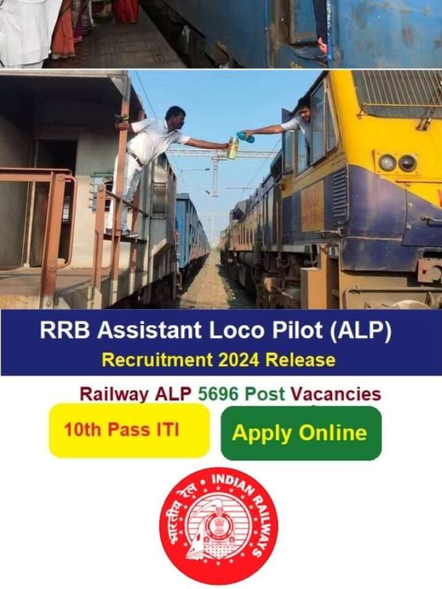Railway RRB Assistant Loco Pilot Online 2024 RRB ALP Recruitment 2024