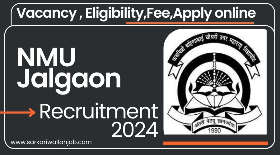 NMU Jalgaon Recruitment 2024