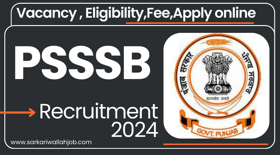 PSSSB Recruitment 2024