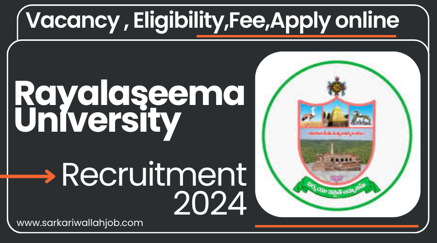 Rayalaseema University Recruitment 2024