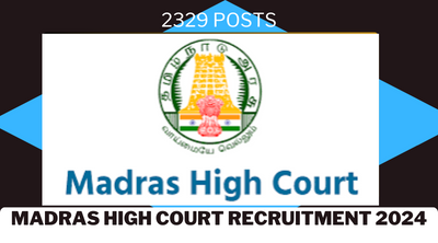 Madras High Court Recruitment 2024-