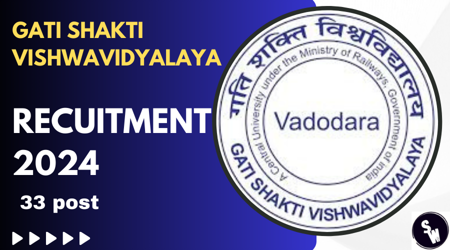 Gati Shakti Vishwavidyalaya Recruitment 2024