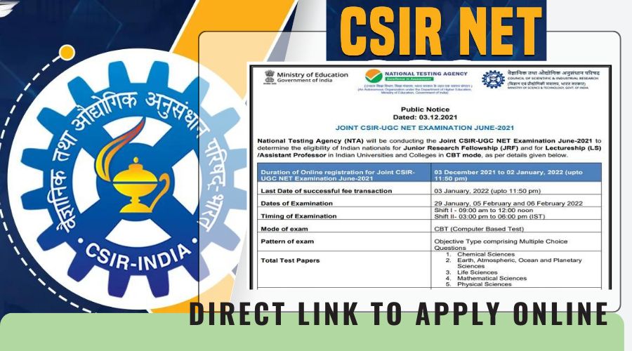 CSIR NET Application Form 2024