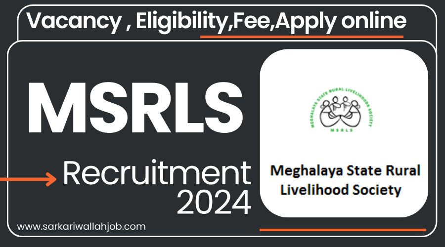 MSRLS District Functional Specialist Jobs Notification 2024