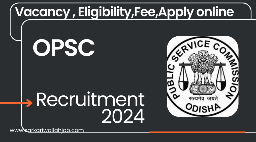 OPSC Assistant Soil Conservation Officer Jobs Notification 2024