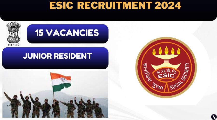 ESIC Kolkata Junior Resident Jobs Notification 2024