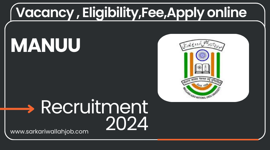 MANUU Recruitment 2024