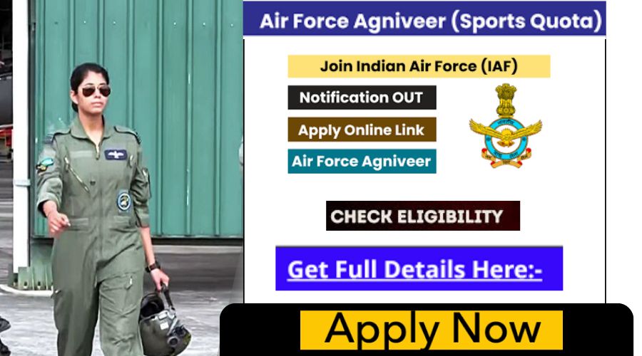 Air Force Agniveer Sports Quota Recruitment 2024