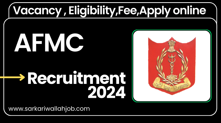 AFMC Pune Recruitment 2024