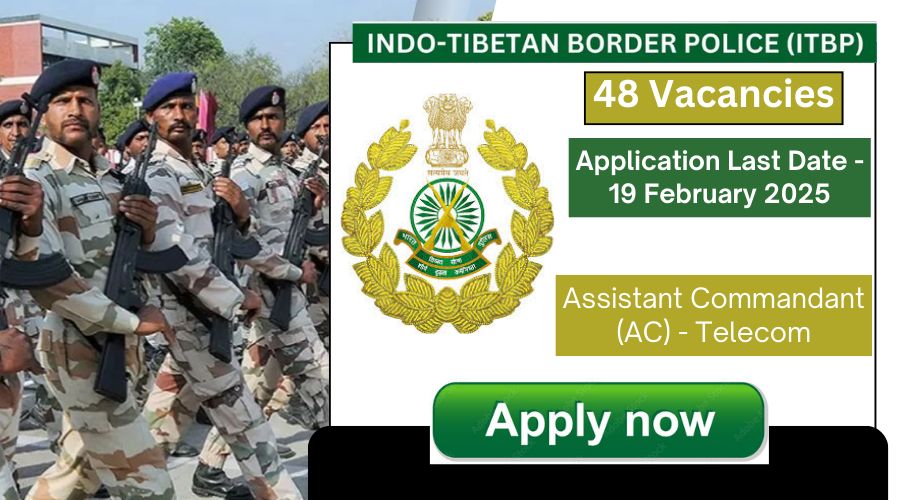 ITBP Assistant Commandant (Telecom) Recruitment 2025