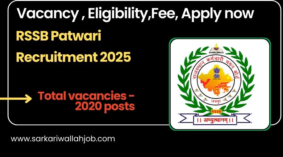 RSSB Patwari Recruitment 2025