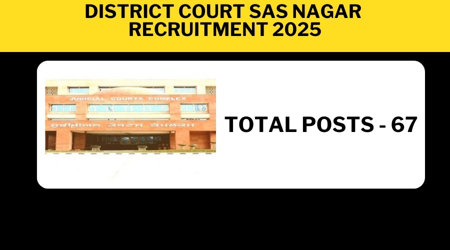 District Court SAS Nagar Recruitment