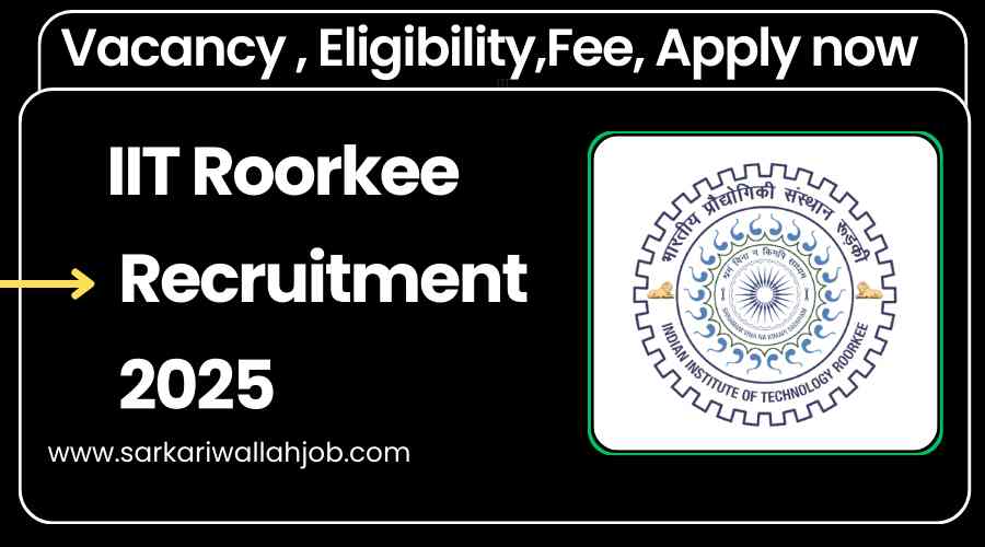 IIT Roorkee Recruitment 2025