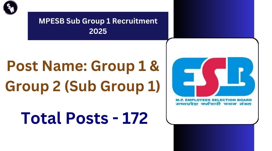 MPESB Sub Group 1 Recruitment