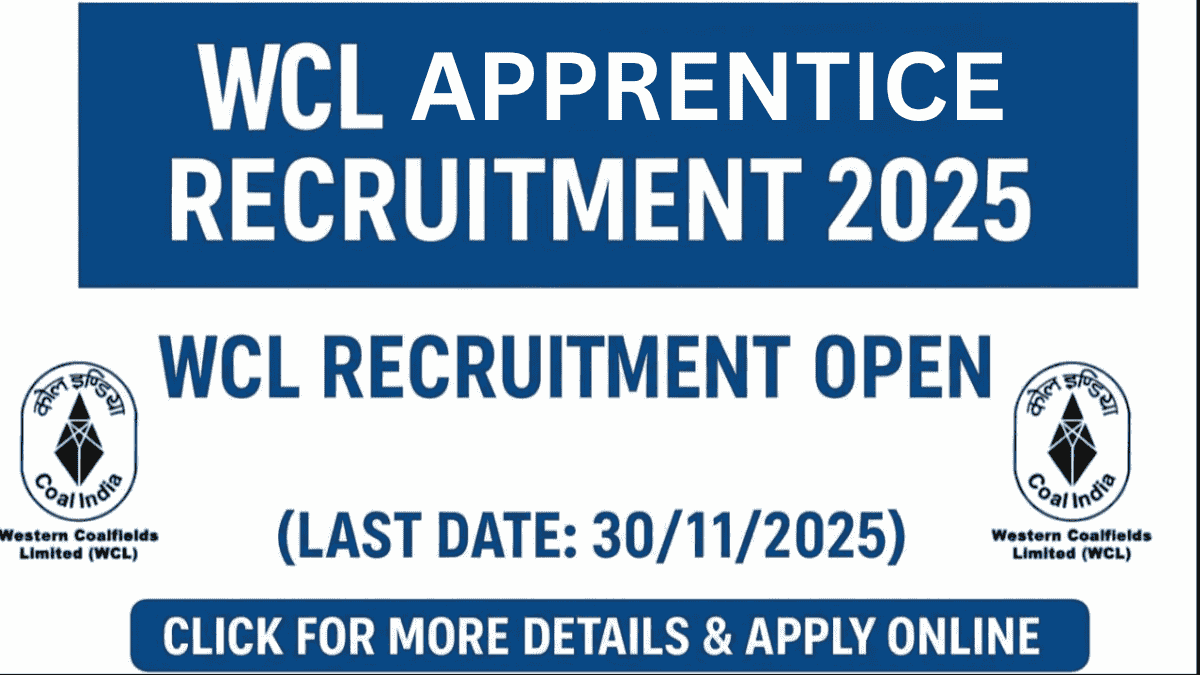 Western Coalfields (WCL) Apprentices Recruitment
