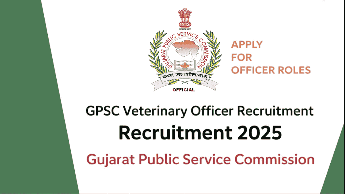 GPSC Veterinary Officer Recruitment