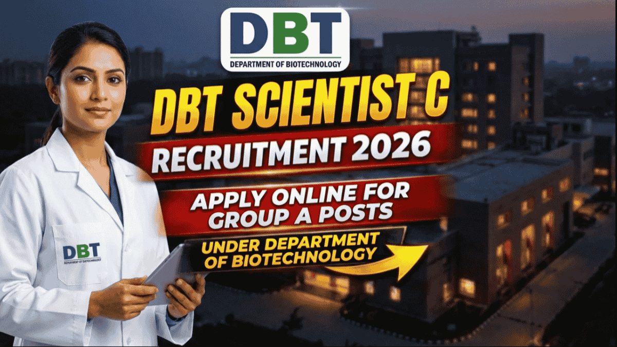 DBT Scientist C Recruitment