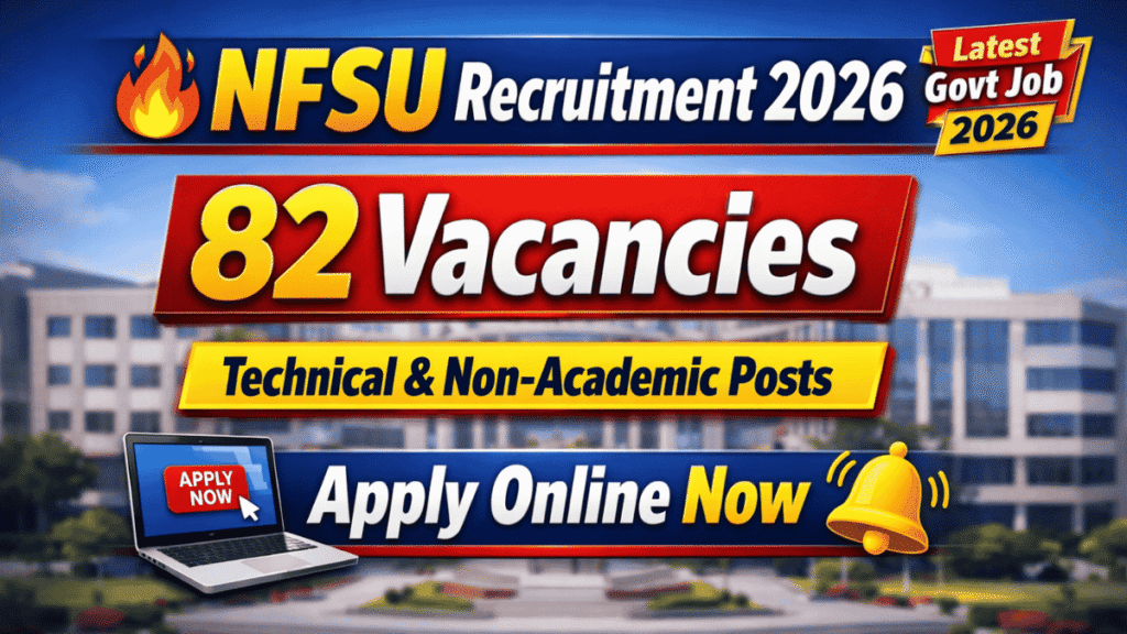 NFSU Recruitment 2026