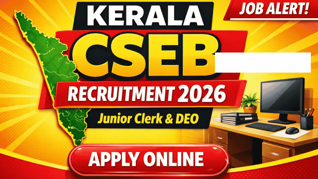 Kerala CSEB Recruitment 2026