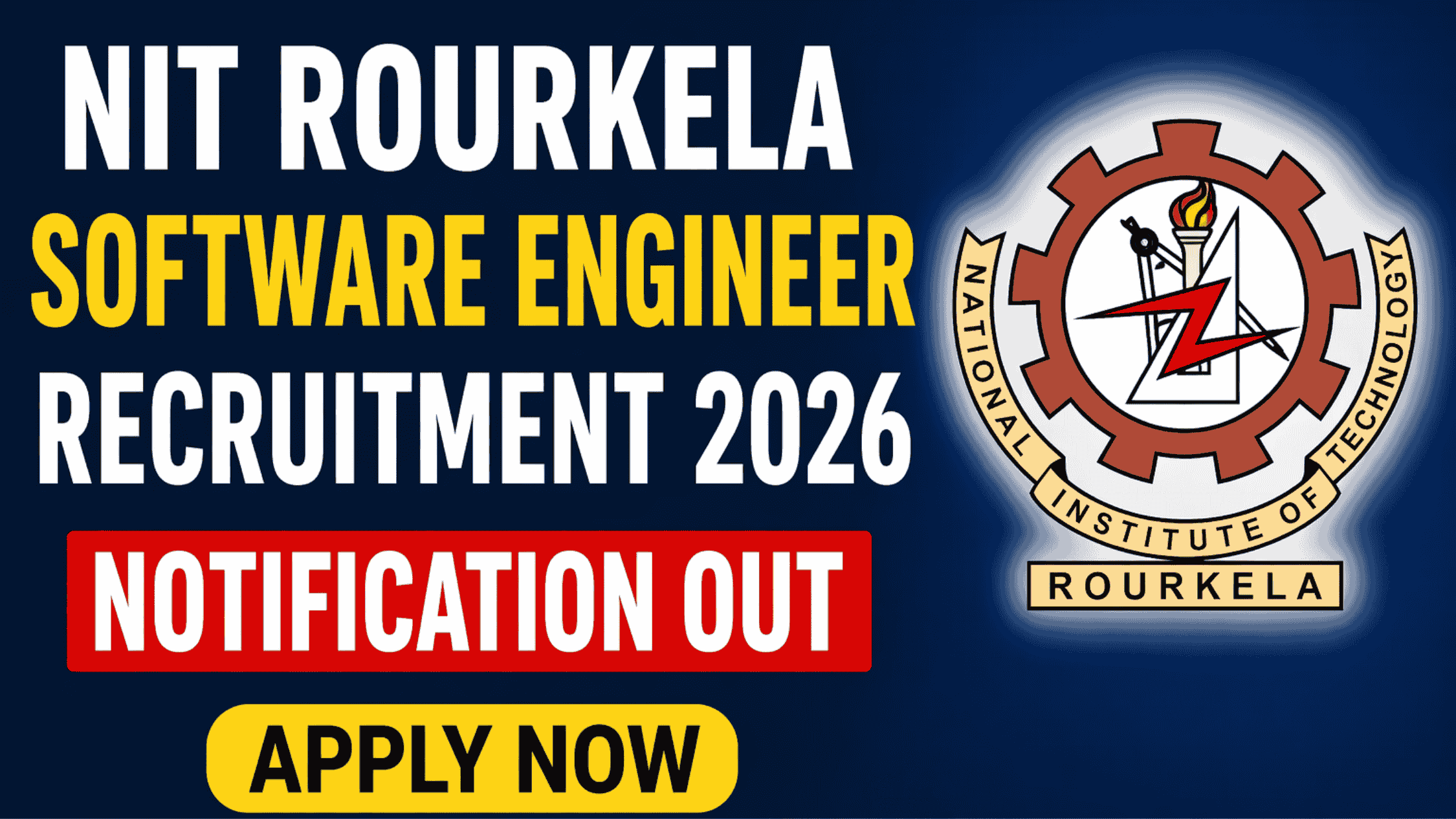 NIT Rourkela Software Engineer Recruitment