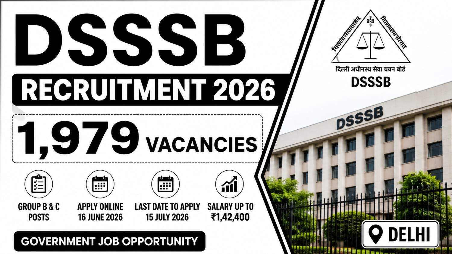 DSSSB Recruitment 2026