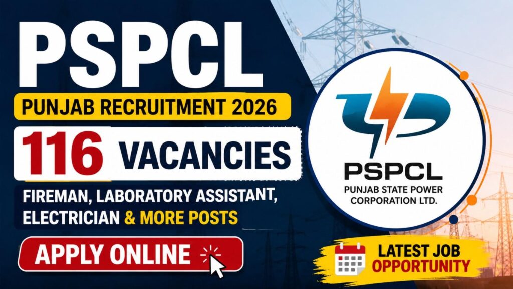 PSPCL Punjab Recruitment 2026